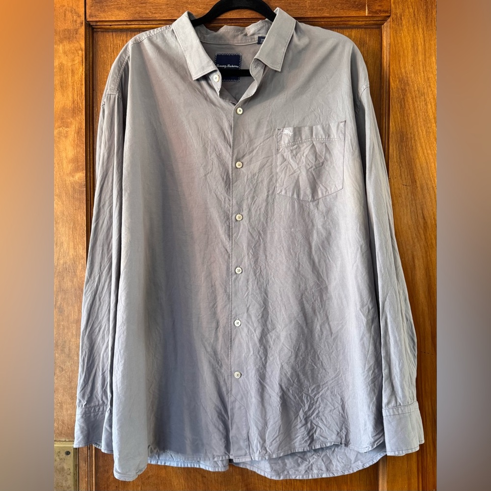 Tommy Bahama Silk/Cotton Blend Button Down- 2XLB